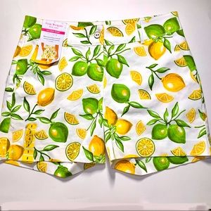 Isaac Mizrahi Lemon and Lime Tailored Short 8
